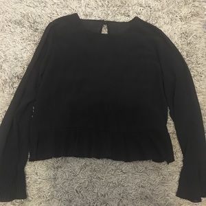 Black silk blouse
